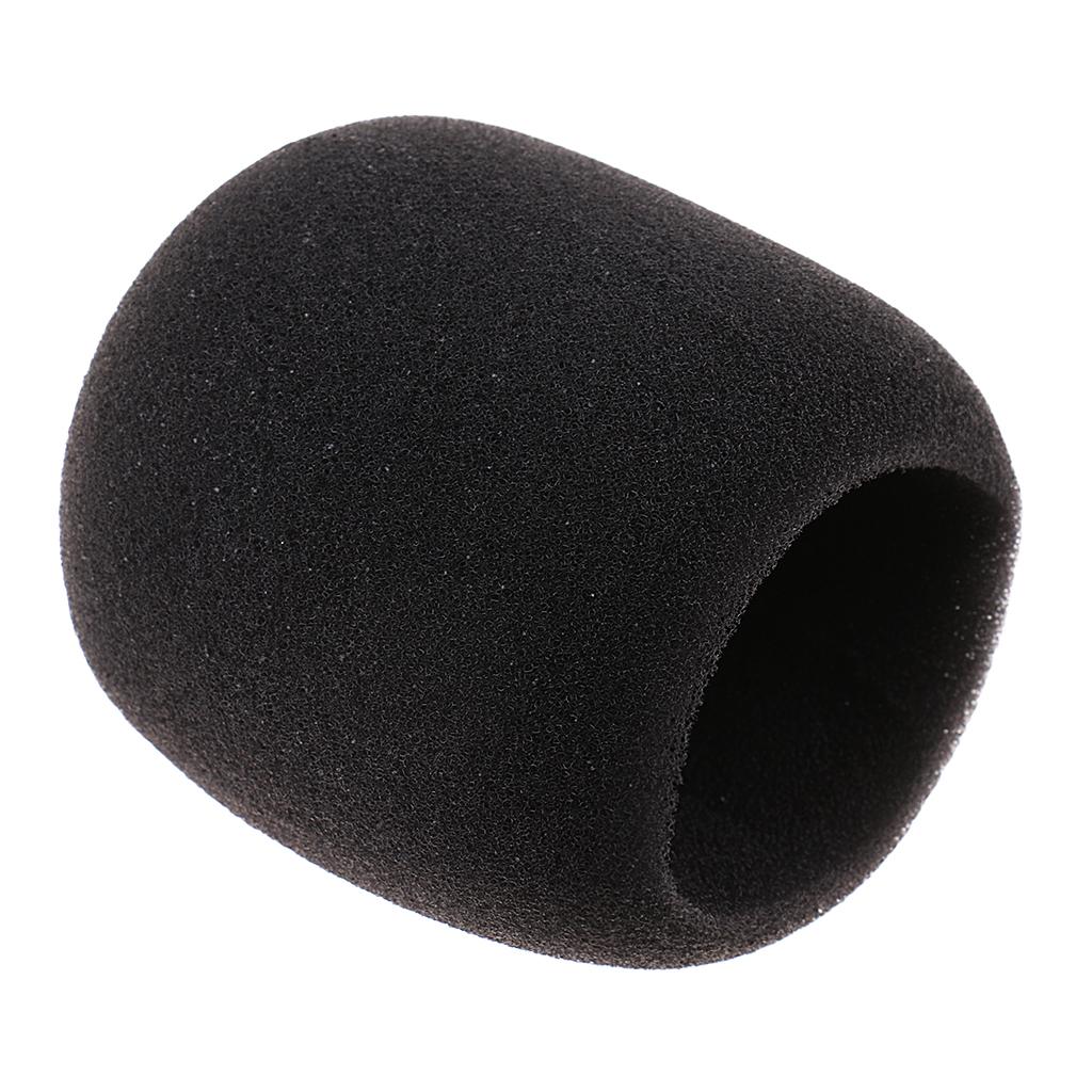 Stage Microphone Windscreen Soft Windshield Foam Sponge Mic Cover Black