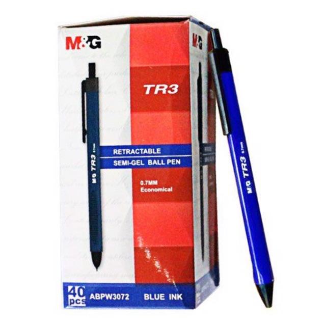 Hộp 40 Bút bi M&amp;G TR3 ngòi 0.7mm