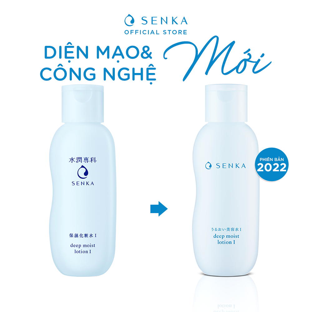 [HOT DEAL] Nước Dưỡng Trắng &amp; Làm mềm da Không Cồn SENKA AQUA BRIGHT LOTION 200ml