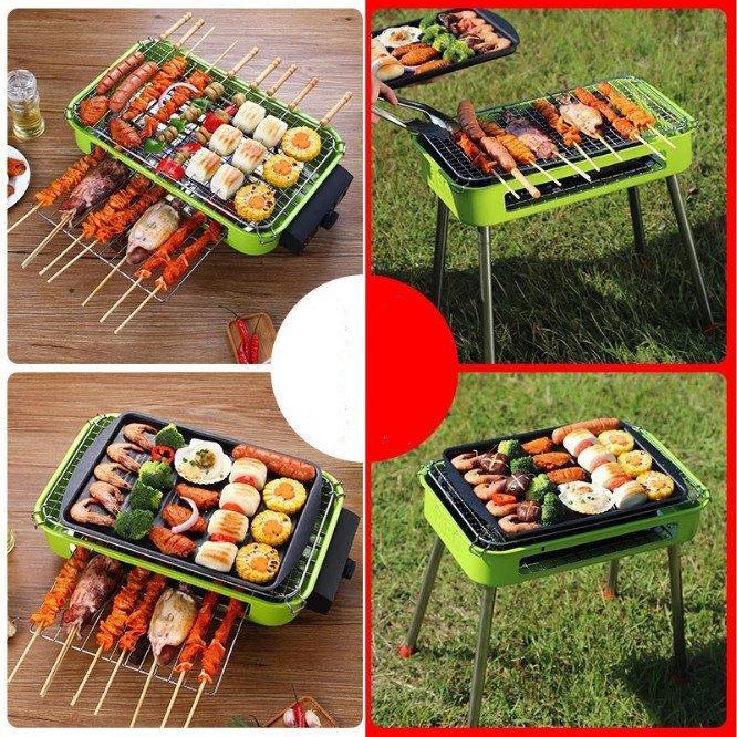 Bếp nướng điện BBQ 2 tầng 1800w - Home and Garden