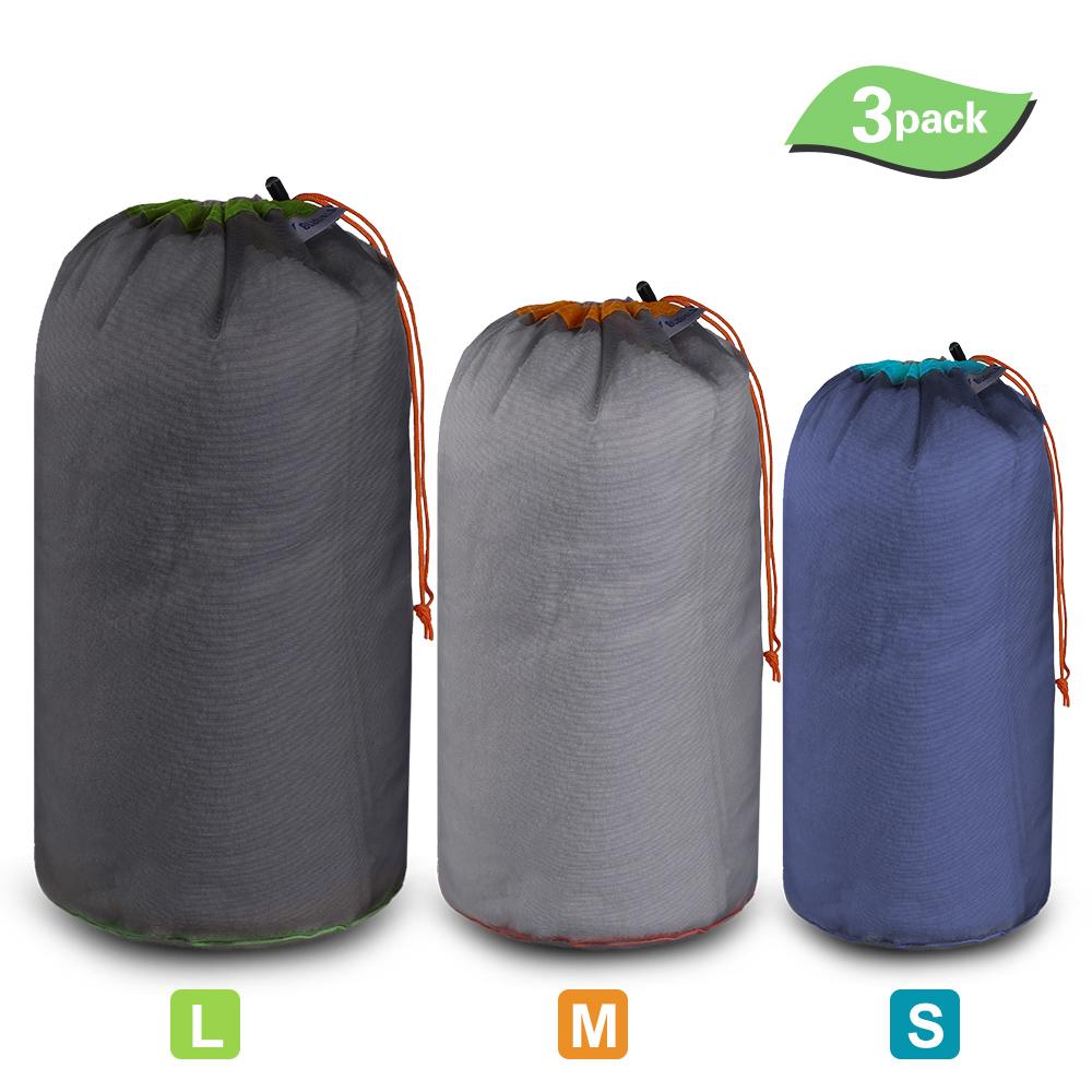 3 chiếc túi dây rút đựng đồ cắm trại