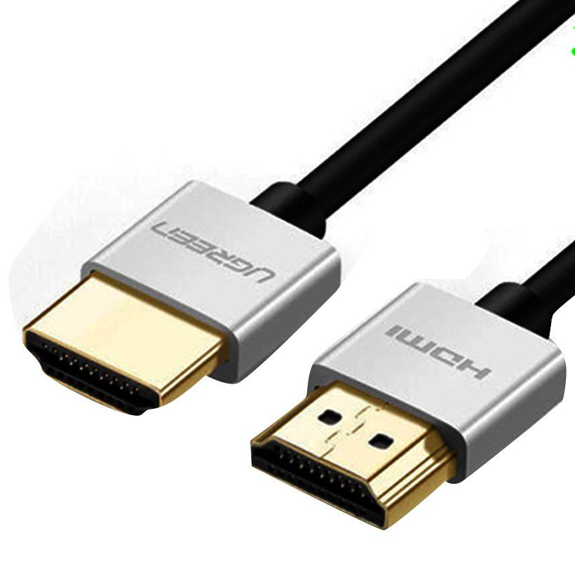 Cáp HDMI 2.0 Ugreen  support 4Kx2K 60Hz）slim grey - Hàng Chính Hãng