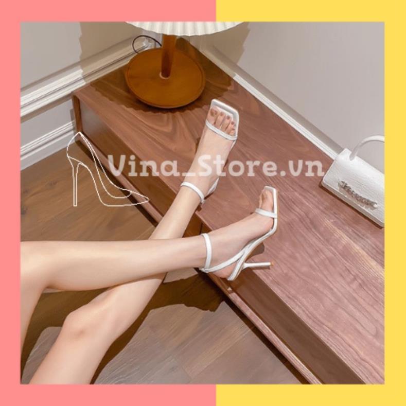 Hàng cao cấp Giày sandal cao gót nữ quai mảnh đế nhọn 5-7-9 phân basic VINA STORE mã SD001