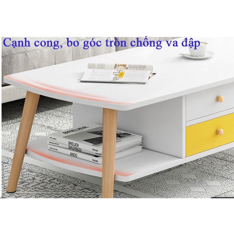 ( Hàng chuẩn - Giá chất) Bàn sofa, bàn trà 2 tầng phong cách Bắc Âu hiện đại ( Giá tại xưởng)