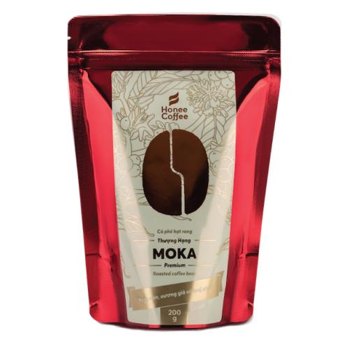 Cà Phê Hạt Rang MOKA - 200g - Honee Coffee