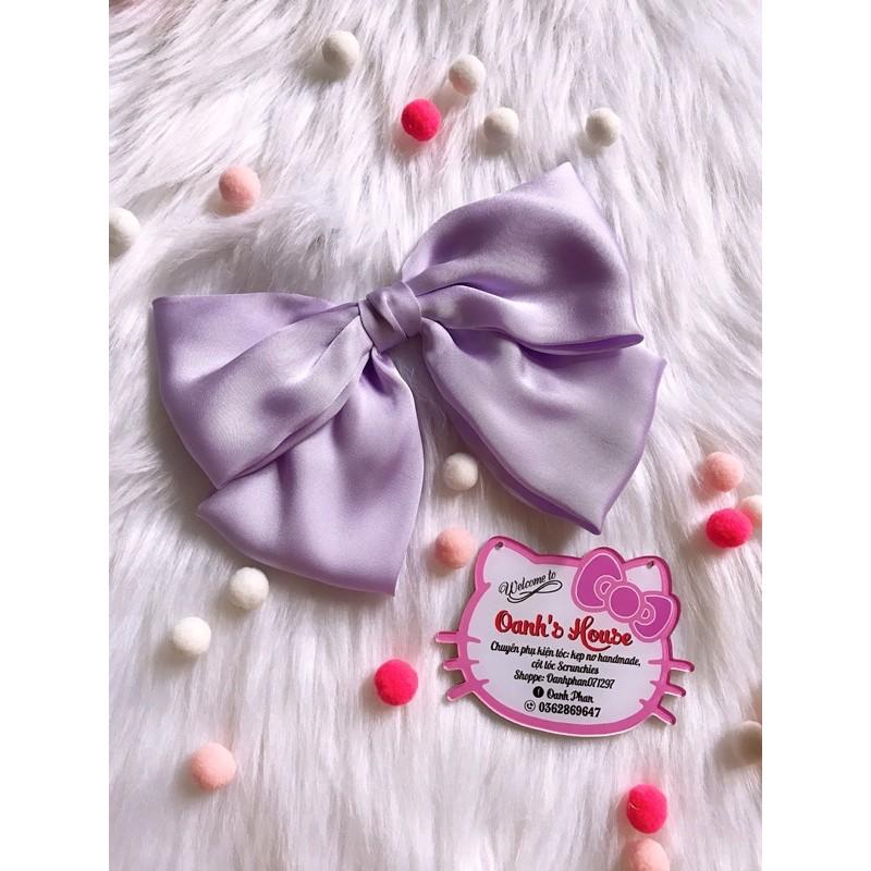 Kẹp nơ lụa satin size lớn