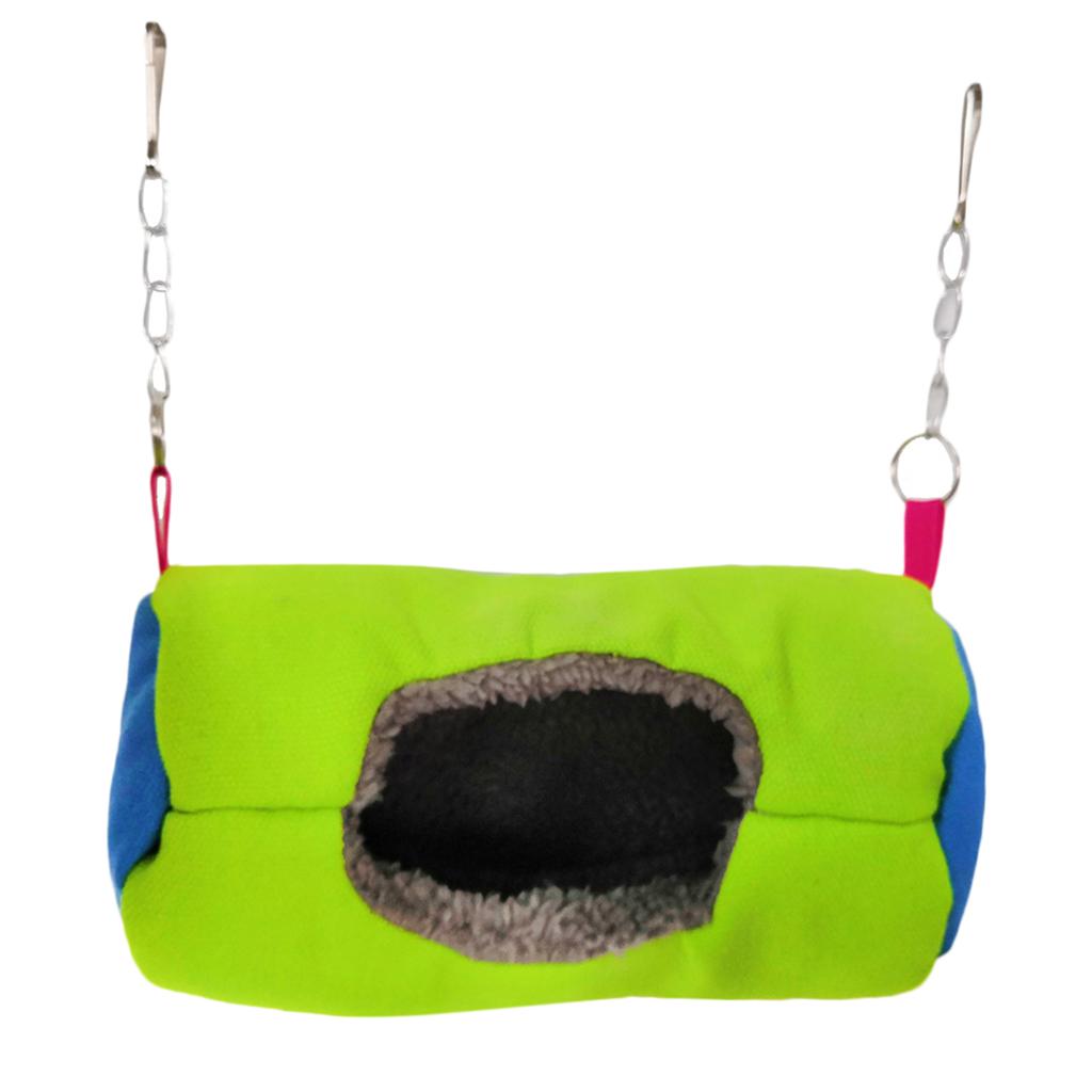 Small Animal Sleep Tube Hanging Cozy Bed Pet House Cage Hammock Cave Hut Winter