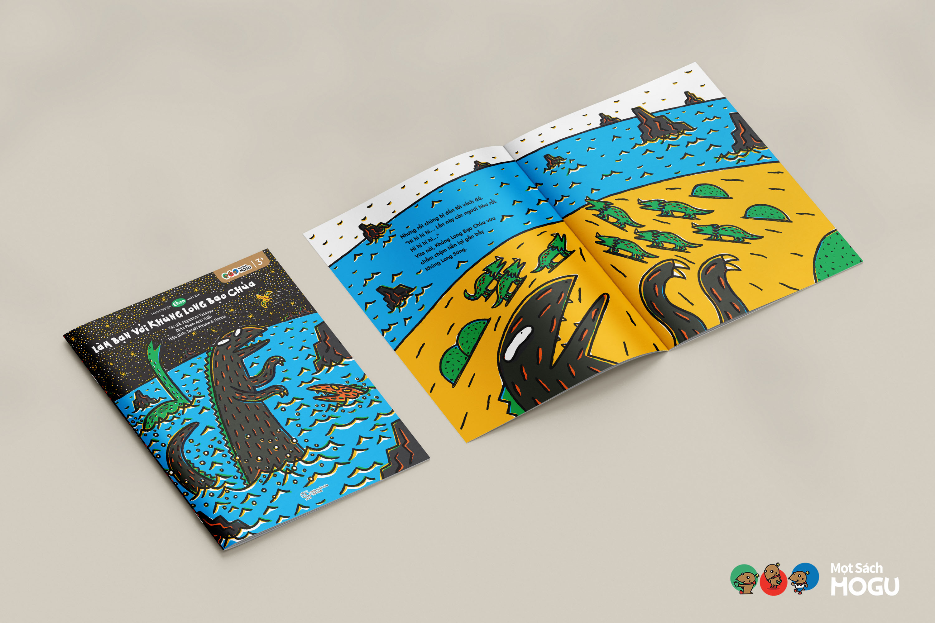 Truyện Ehon bé 3-4-5 tuổi - Làm bạn với khủng long bạo chúa