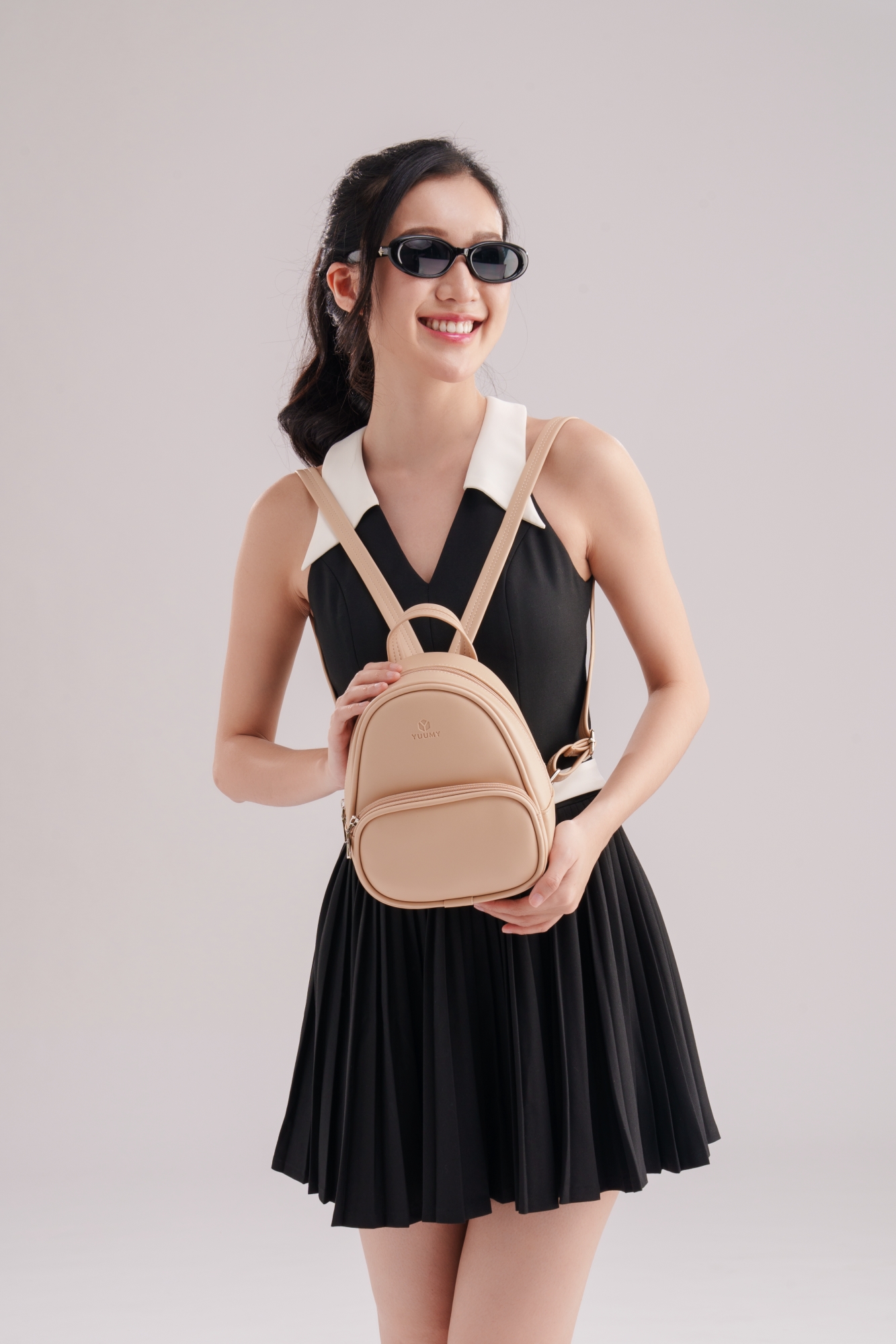 Balo Yuumy ( Thời trang nữ phong cách dễ thương - Balo da Seasand YBA105 )