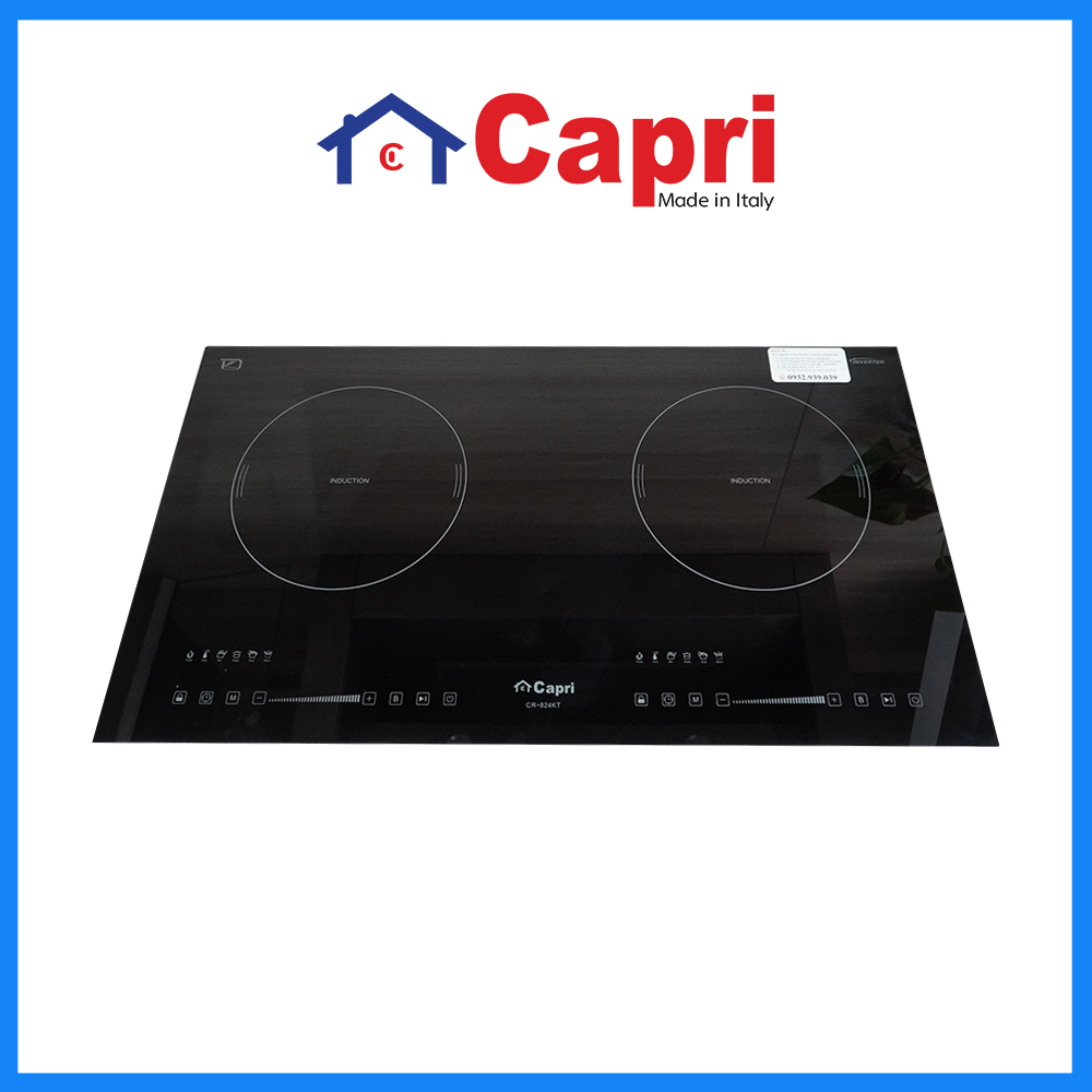 Bếp từ đôi Capri CR-824KT Hàng chính hãng