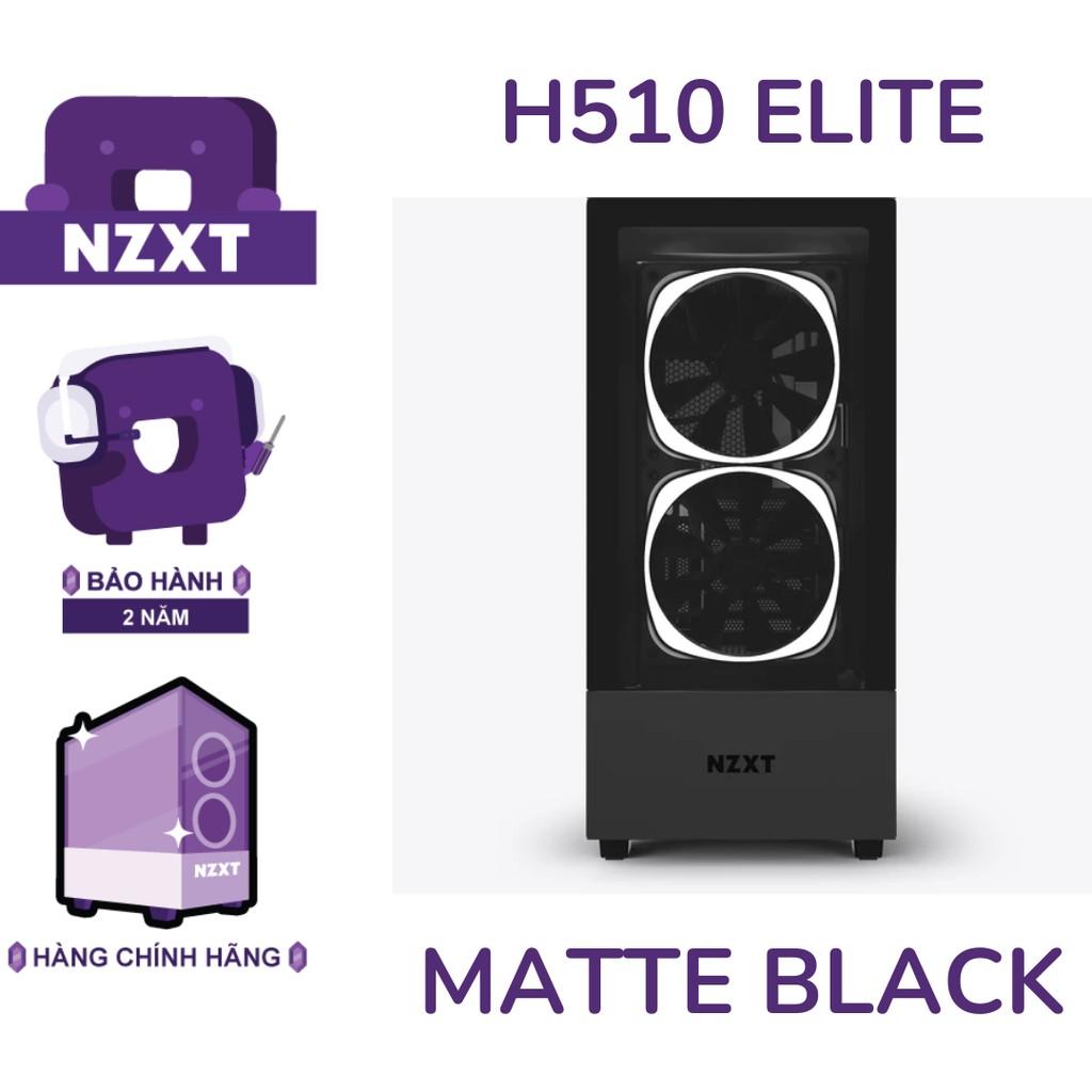 Vỏ Case Máy Tính NZXT H510 ELITE - Đen sần- Hàng Chính Hãng