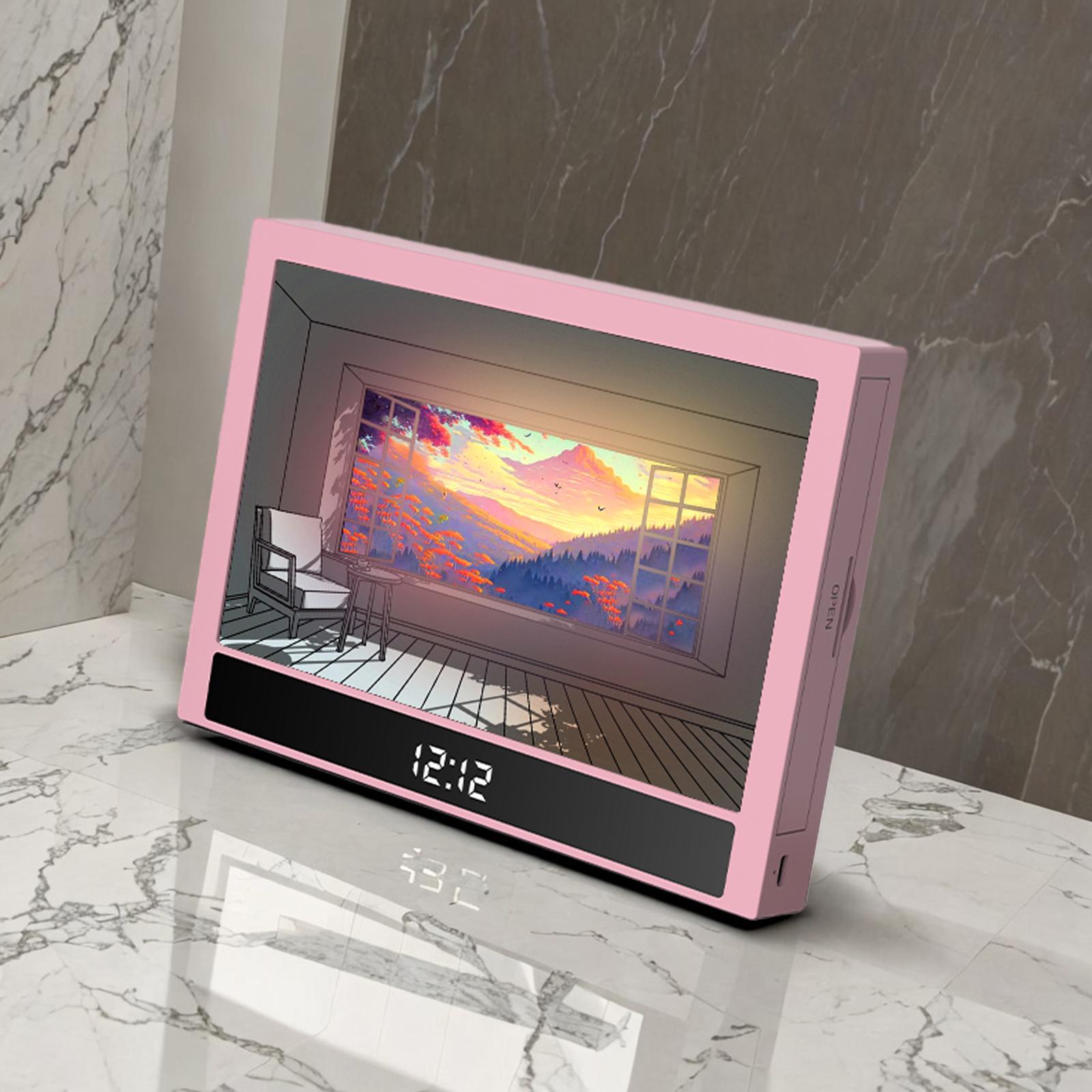 Lighting Painting Decoration with Clock Painting Light for Party Office Home