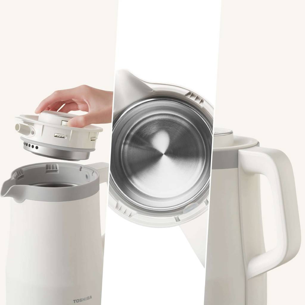 Bình đun siêu tốc Toshiba KT-15DRTVN(W) màu Trắng - Hàng chính hãng