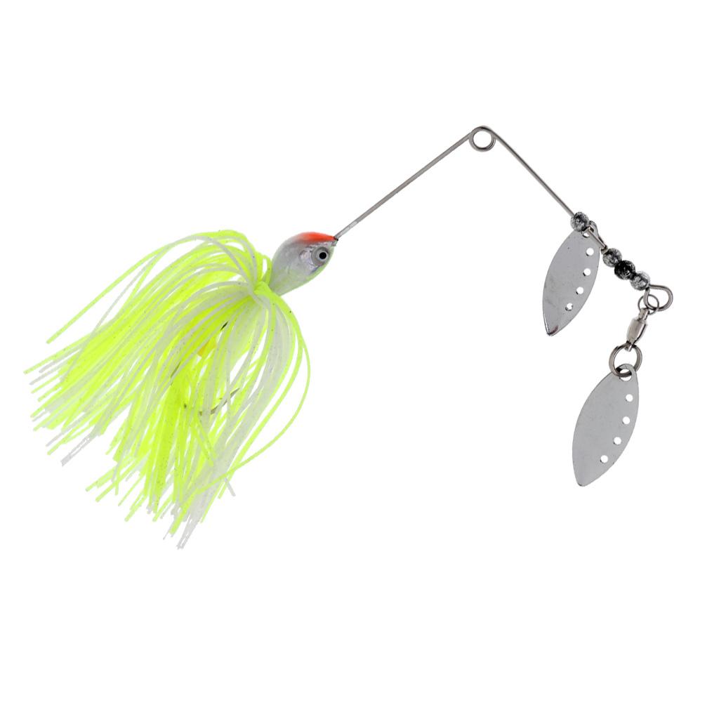Bait Fishing Lure Spinnerbait Beard Scale Bass Pike Jig Tackle Hooks