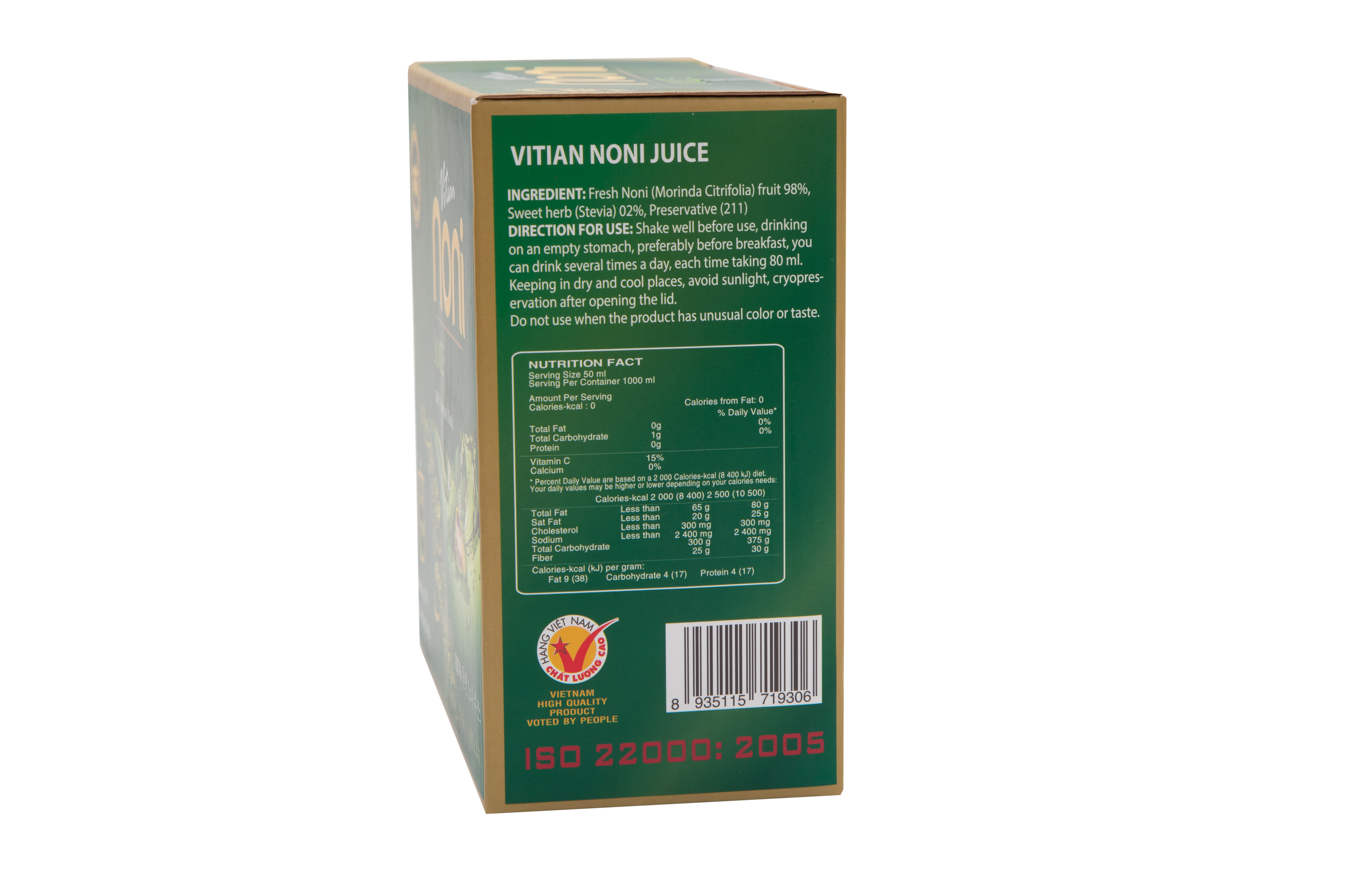 Nước Cốt Nhàu Cỏ Ngọt Vĩnh Tiến - Noni Fruit - Giảm đau xương khớp, chống viêm, làm đẹp da.