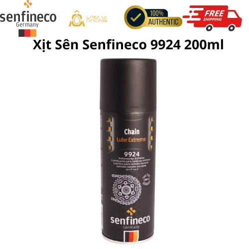 Xịt Dưỡng Sên Cao Cấp Mỡ Bò Xanh – Senfineco Chain Lube Professional 9924/9941 200ml/650ml - Hàng Chính Hãng