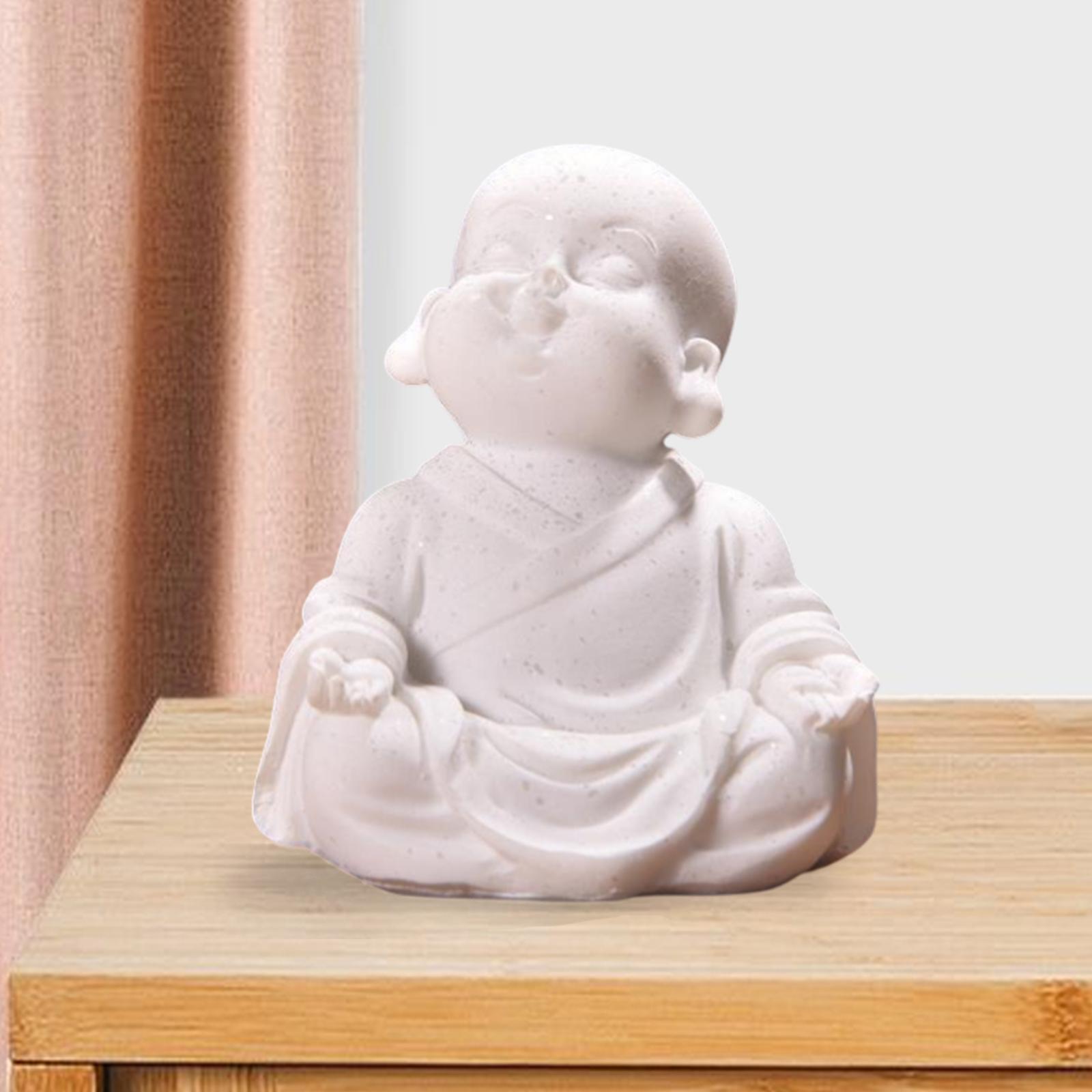 Buddha Statue Spiritual Ceramic Classic Inches Crafts for Office Garden