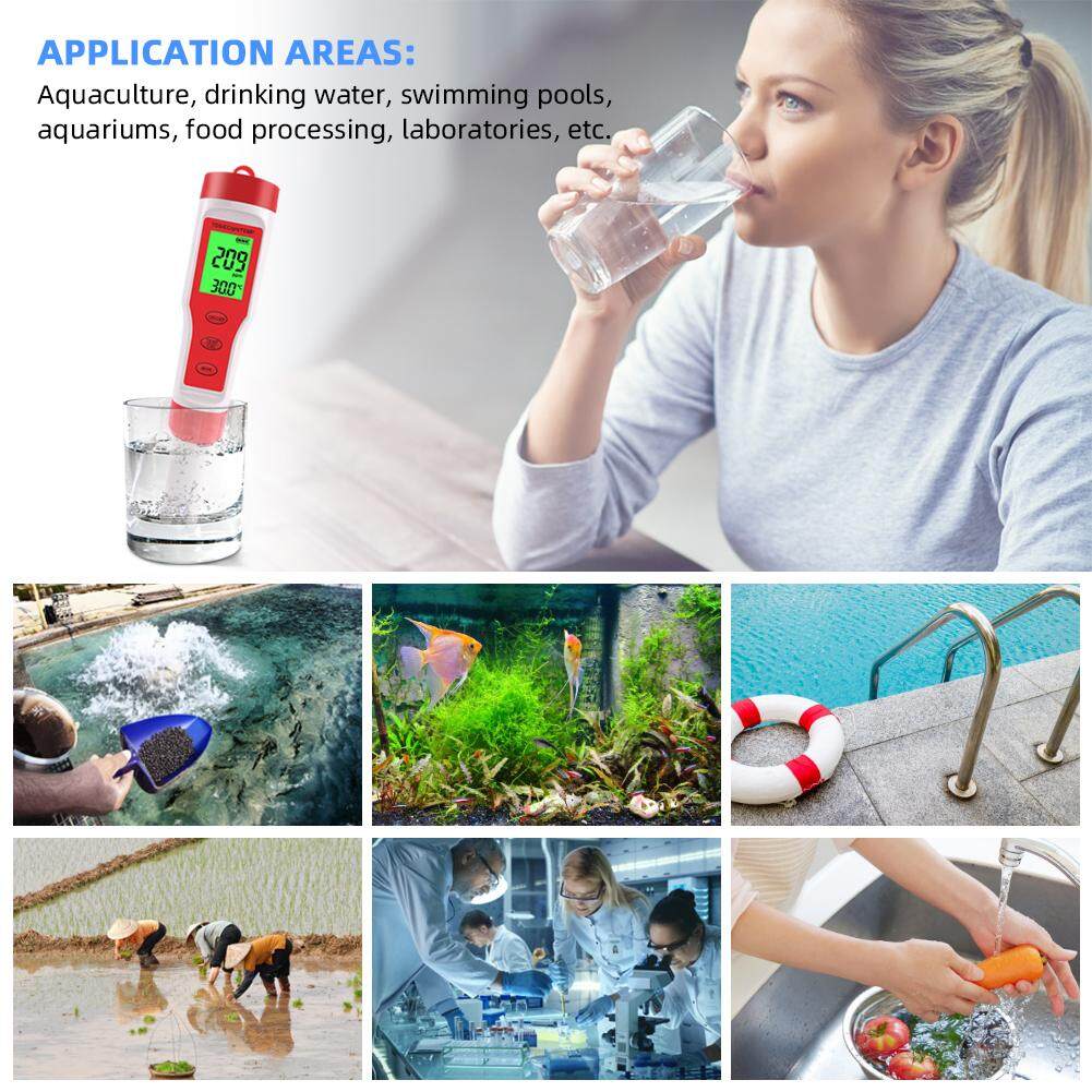 Máy kiểm tra giám sát chất lượng nước kỹ thuật số đo PH/ TDS/ TEMP