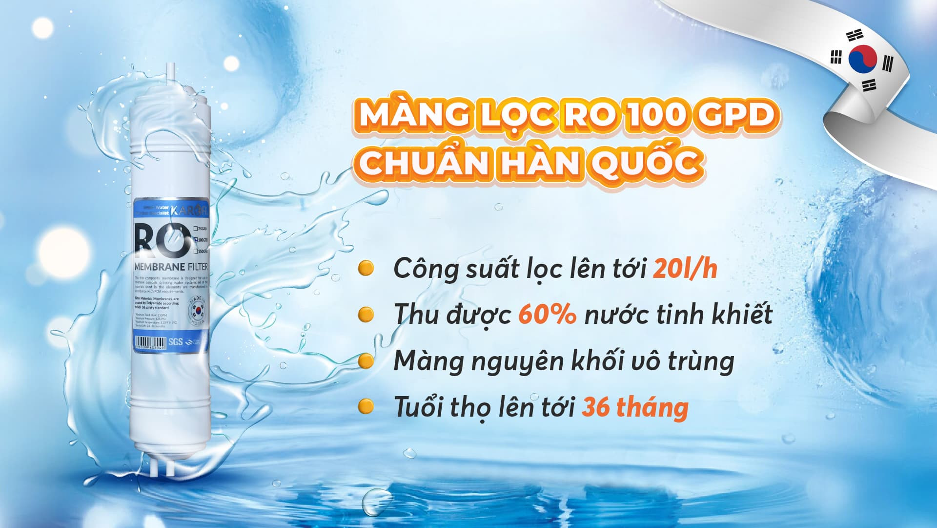 Máy lọc nước nóng lạnh 9 lõi lọc hàng chính hãng Karofi Livotec 612, màng RO 100GDP Hàn Quốc - Karofi official | Samdy