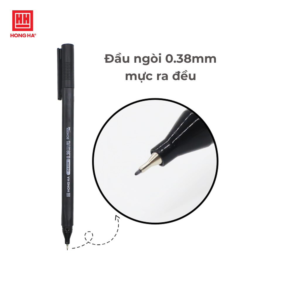 Bút dạ kim-HH-101 (Xanh, đen, tím) (0.38mm) - 2758