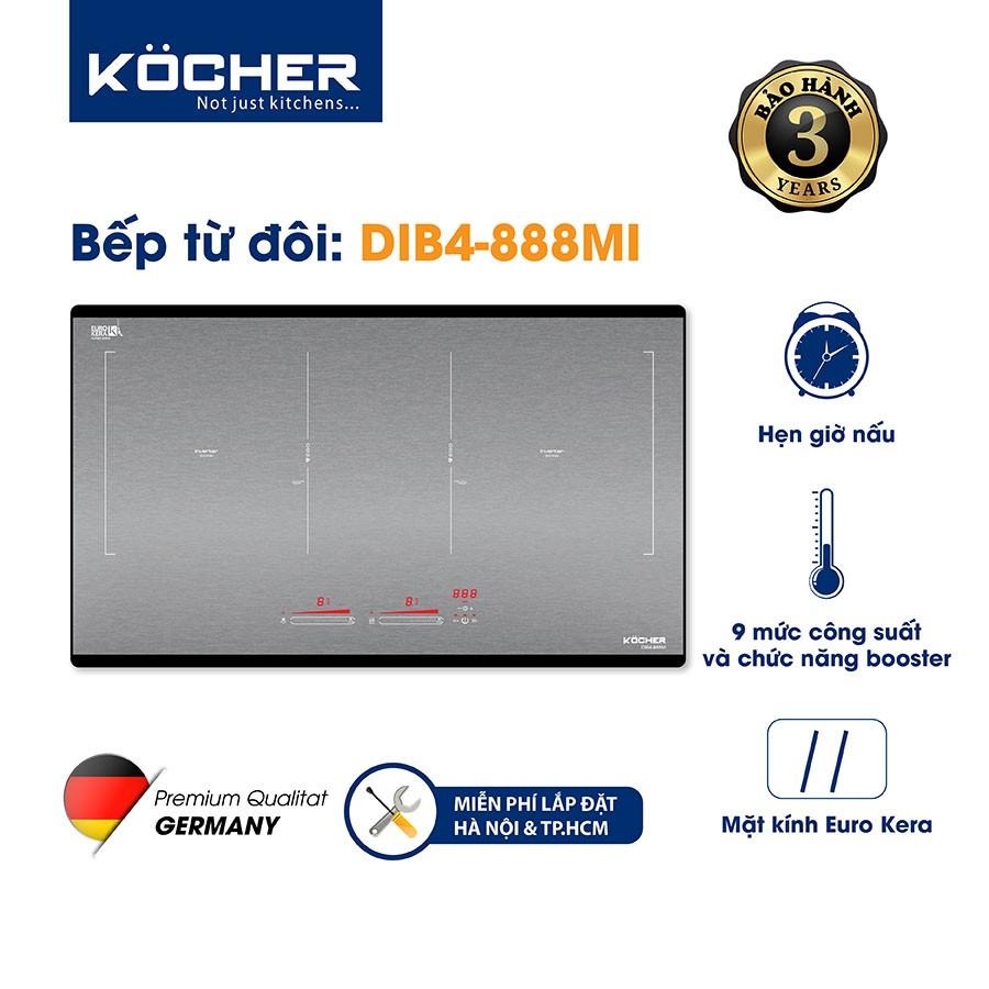 Bếp Điện Từ Đôi Kocher DIB4-888MI( Metalic) - Hàng chính hãng