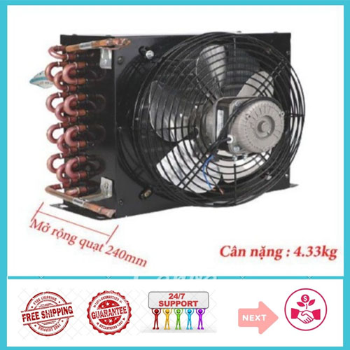 DÀN NÓNG COIL FNA 1.0/4.4 1/2 HPKÈM QUẠT 60W SỬ DỤNG TRONG ĐIỆN LẠNH VÀ CÁC THIẾT BỊ LÀM LẠNH