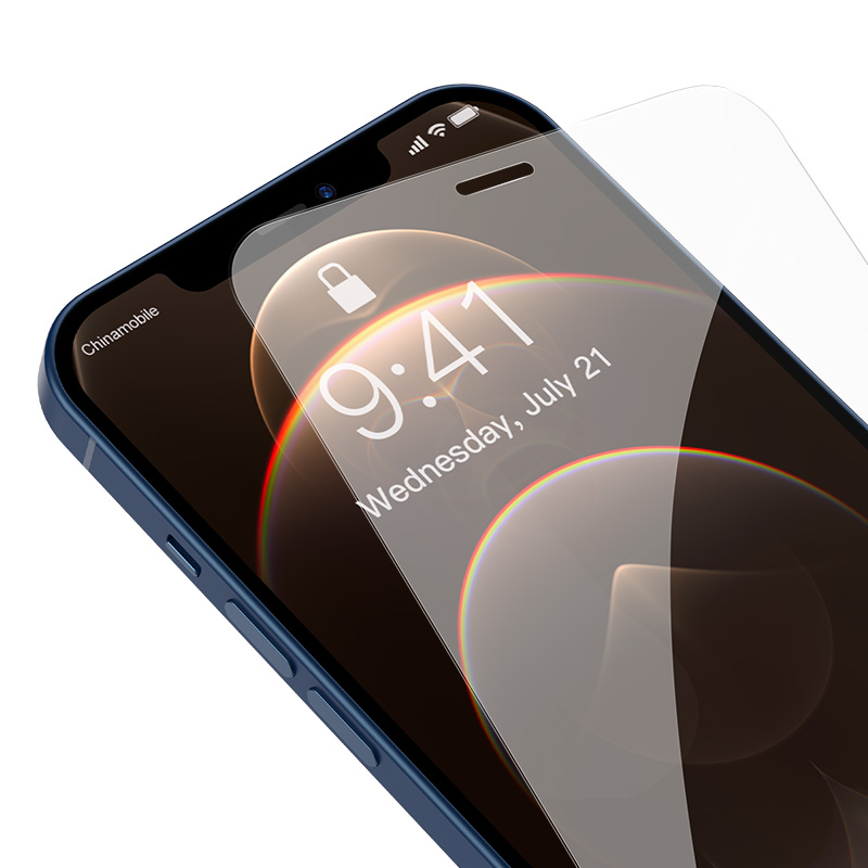 Cường lực Siêu Bền Cho IPhone 12 Baseus 0.3mm Full-glass Crystal Tempered Glass Film Bộ 2 Miếng Dán (hàng chính hãng)