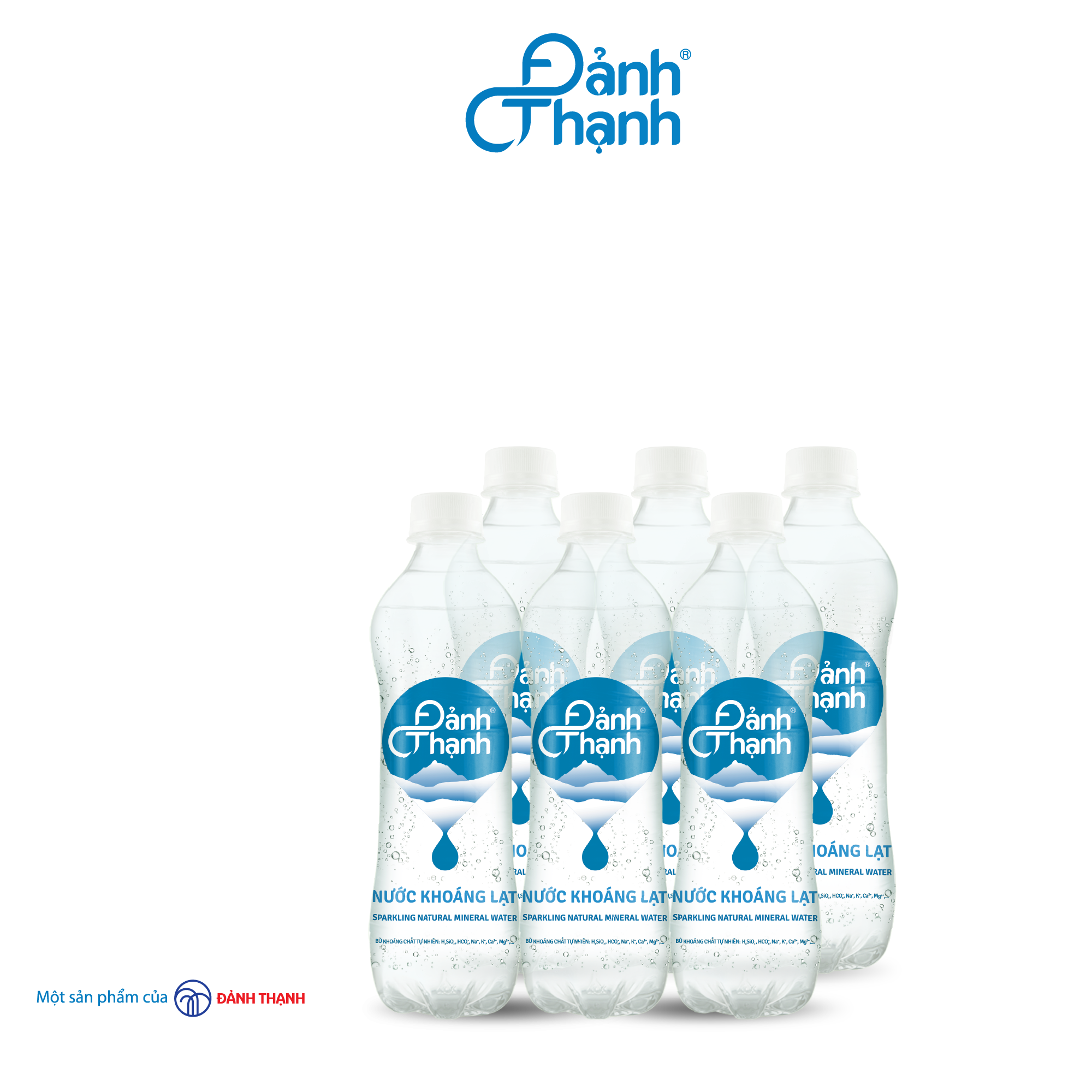 Lôc 6 Chai Nước Khoáng Thiên Nhiên Có Ga Đảnh Thạnh 430Ml