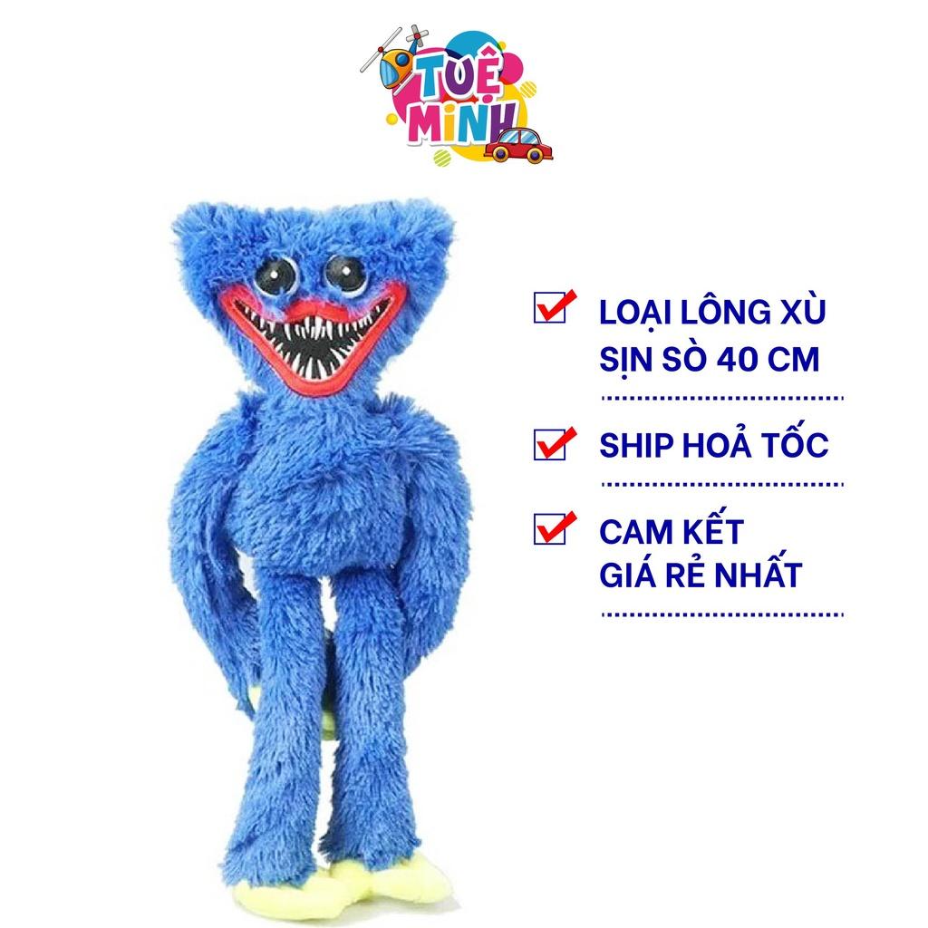 Gấu bông Huggy Wuggy siêu dễ thương – Quà tặng thú nhồi bông nhân vật hoạt hình Poppy Playtime – Nhiều size – Gối ôm cho bé ngủ ngon