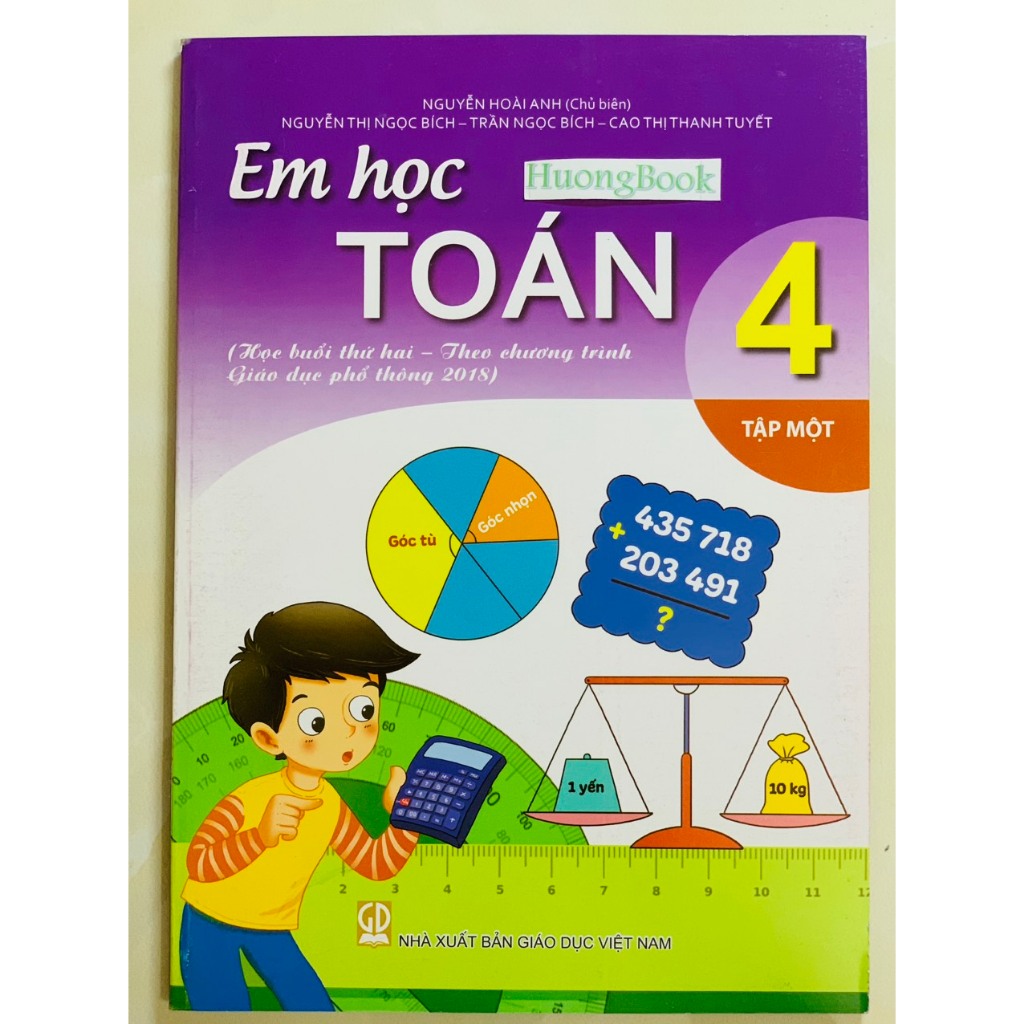 Sách - Combo Em học toán 4 - tập 1 + 2