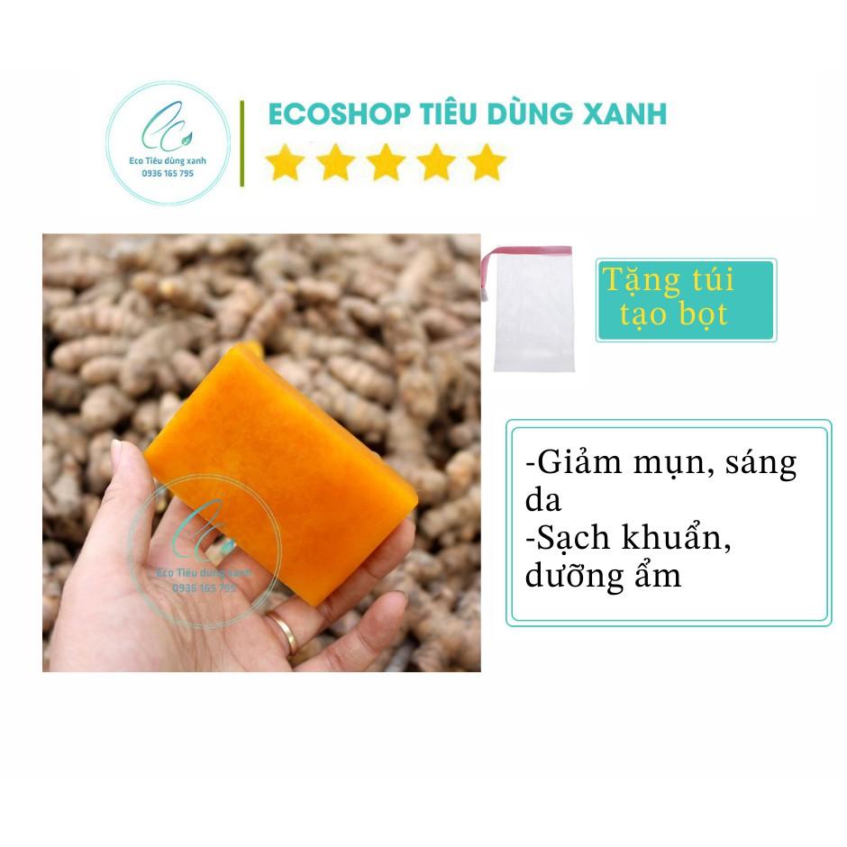 Xà Bông Nghệ Mật Ong (Nghệ Cam Mật Ong), Mướp đắng Dưỡng Sáng Da, Ngừa Thâm Hiệu Quả tặng kèm túi tạo bọt