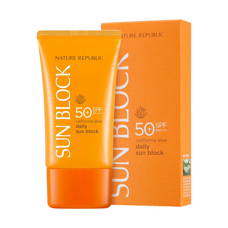 Kem chống nắng dưỡng ẩm hàng ngày NATURE REPUBLIC CALIFORNIA ALOE DAILY SUN BLOCK SPF50+ PA++++