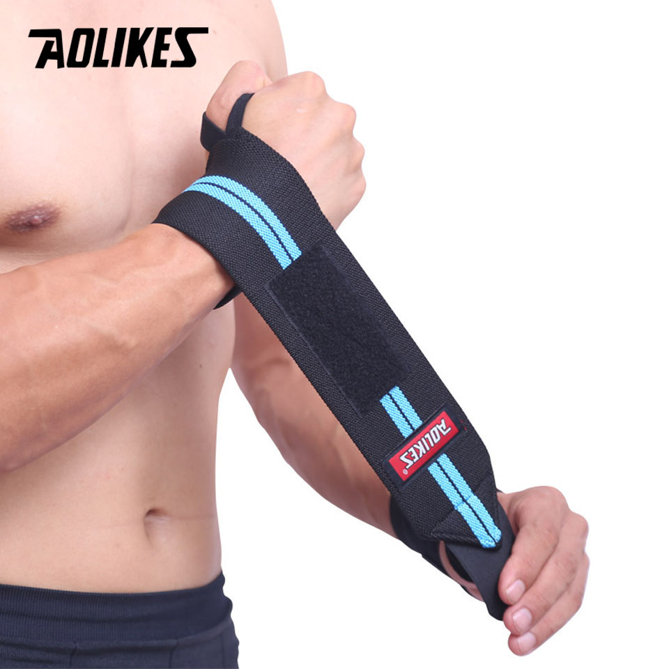 Đai Quấn Bảo Vệ Cổ Tay Tập Gym, Cử Tạ, Thể Hình Đàn Hồi Cao Cấp Sport Wrist Protector AOLIKES YE-1538 - Hàng Chính Hãng