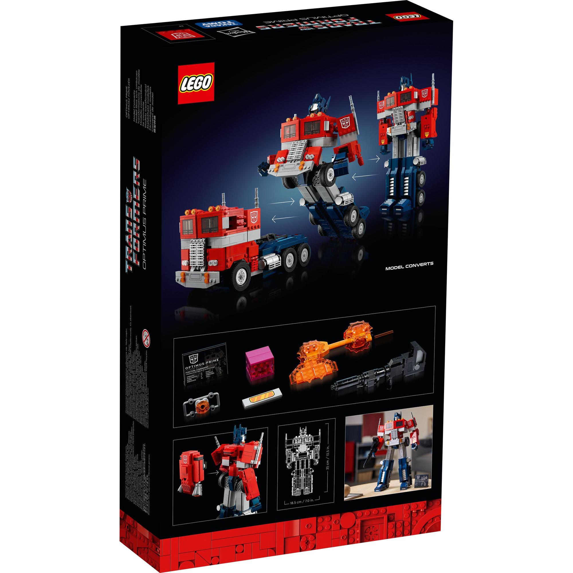 LEGO Icons 10302 Rô Bốt Biến Hình Optimus Prime (1508 chi tiết)