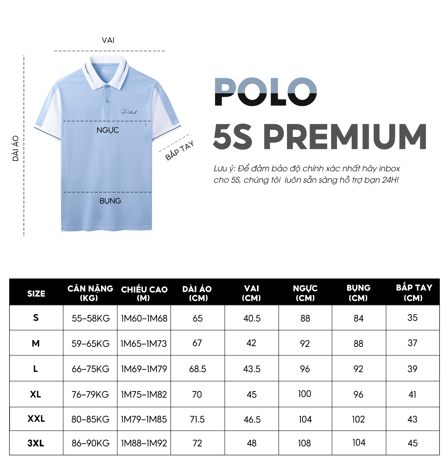 Áo Polo Nam 5S PROTECT Premium, Mềm Mịn, Thấm Hút, Thiết Kế Phối Màu Tay Áo, In Chữ Trẻ Trung, Lịch Lãm (APC23014)