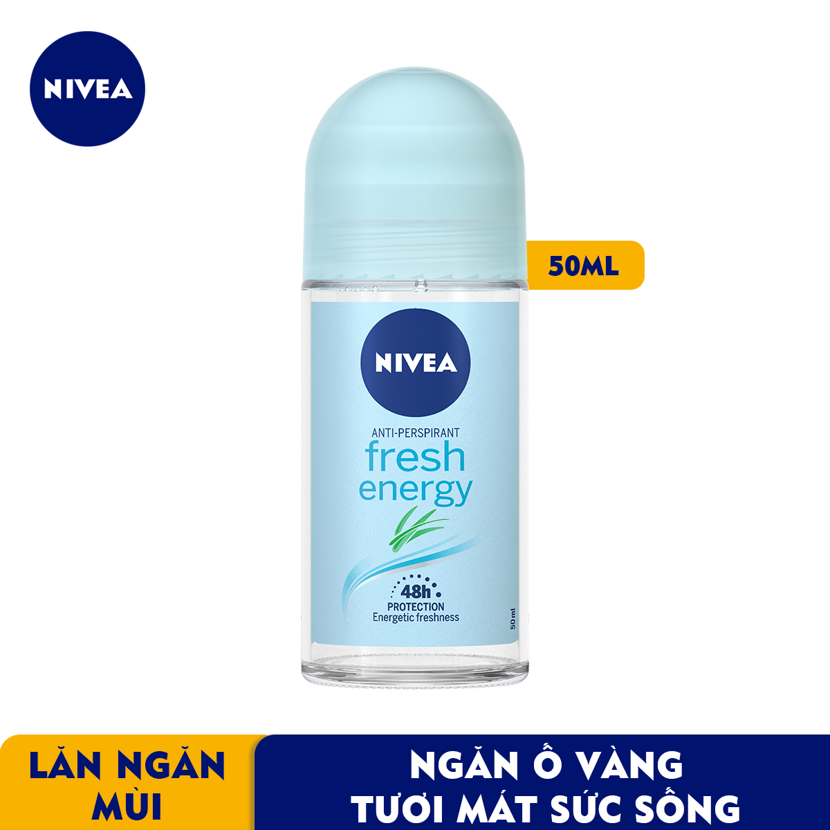 Lăn Ngăn Mùi NIVEA Fresh Energy Tươi Mát Sức Sống (50ml) - 83754