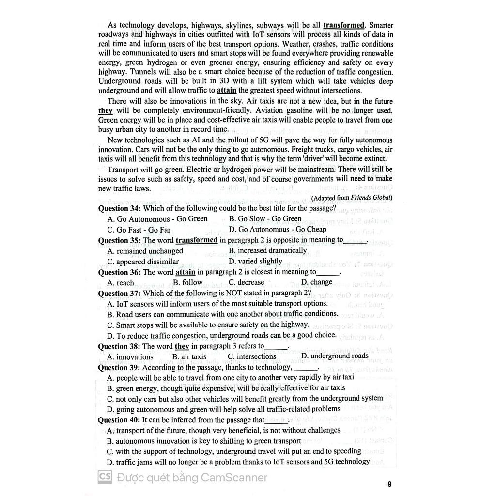 Sách - 36 Bộ đề Tiếng Anh Theo cấu trúc đề minh họa kì thi 2025 luyện thi THPT Quốc Gia ( dùng chung cho các bộ SGK)- HA