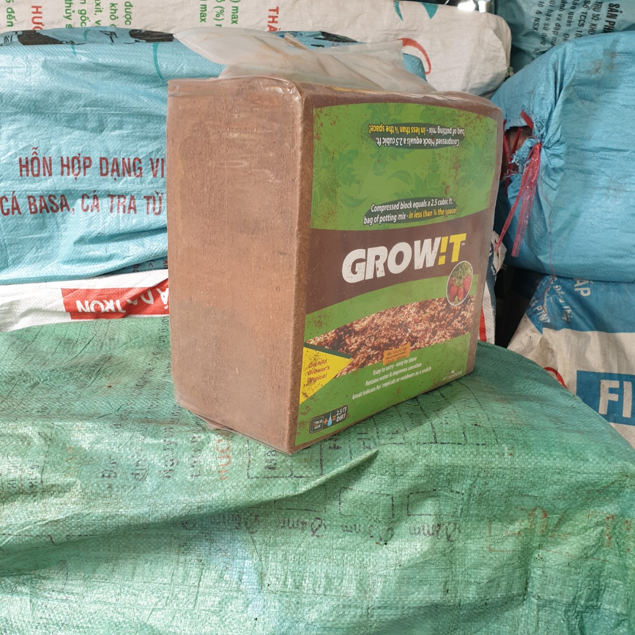 MỤN DỪA ĐÓNG KIỆN GROW!T COCO COIR MIX - GIÁ THỂ THỦY CANH, ƯƠM CÂY