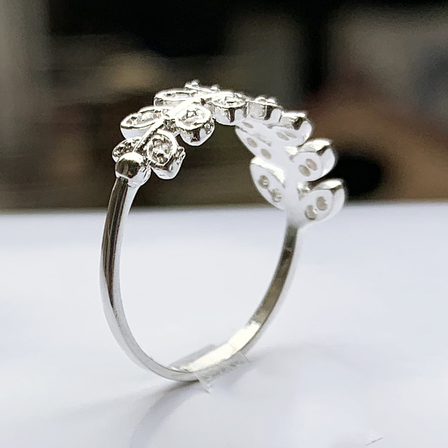 Nhẫn bạc PANMILA Jewellery cao cấp 925 hình cành Olive