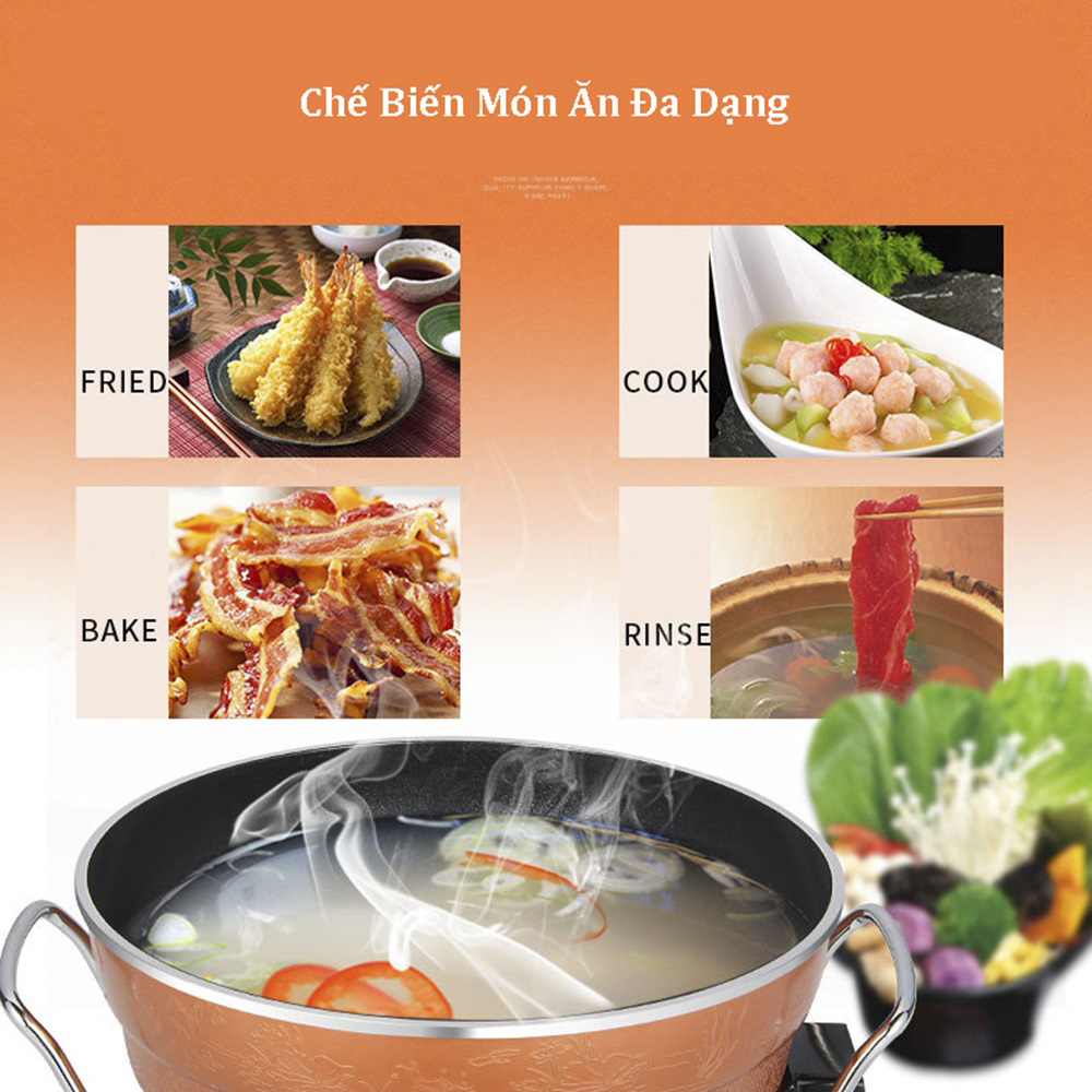 Chảo điện đa năng tròn