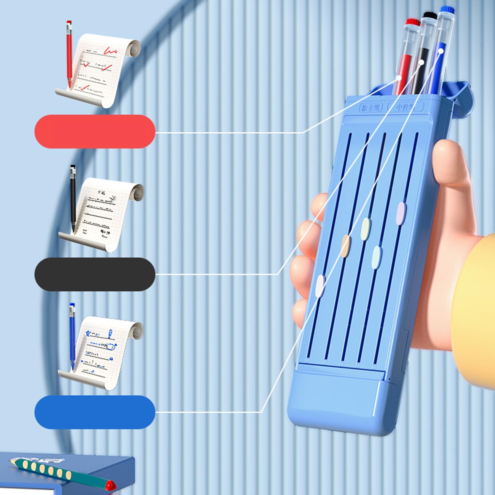 Multifunctional Pencil Case Stationery Organizer for Kids Gifts Blue