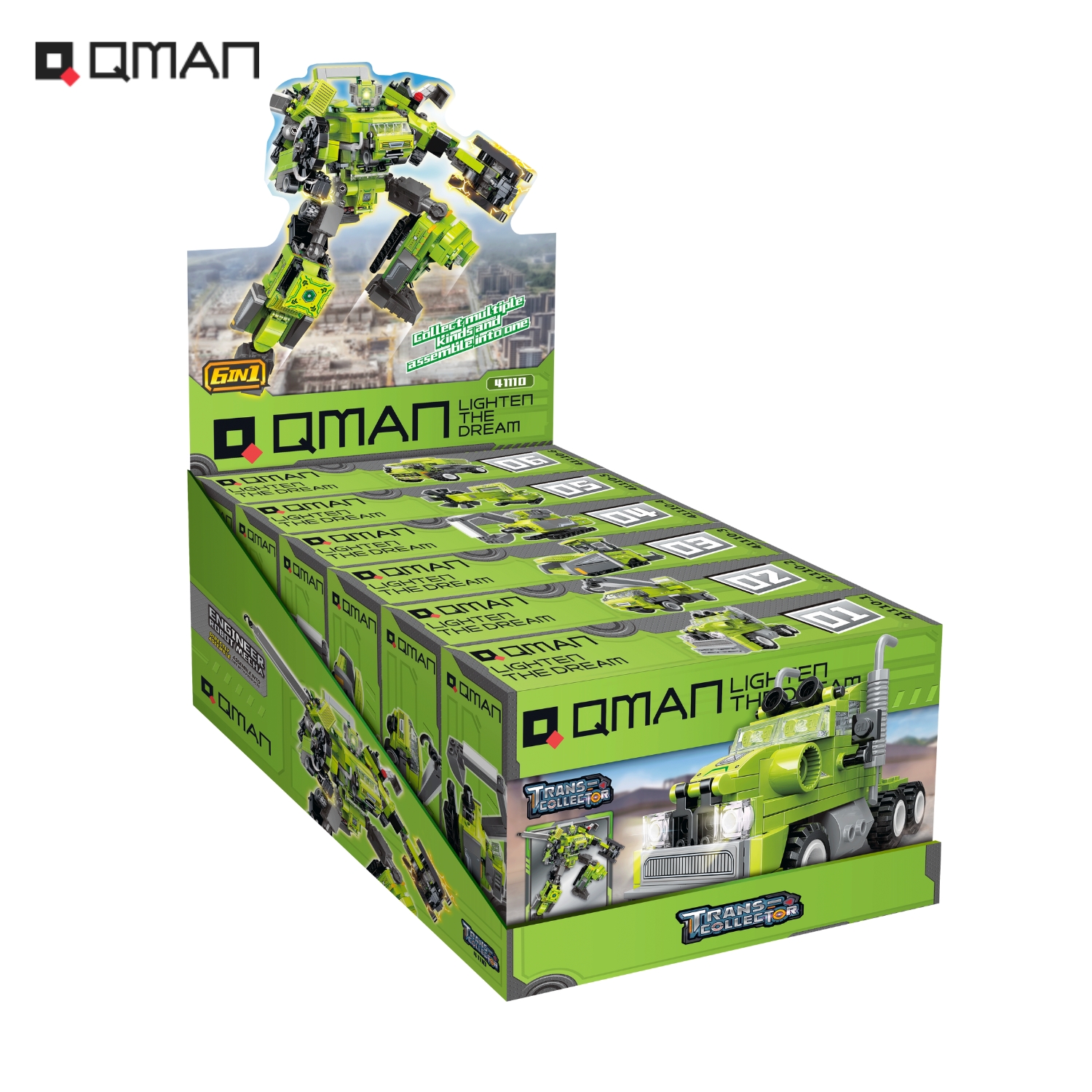 Đồ Chơi Xếp Hình, Lắp Ráp Qman 41110 - Robot kỹ sư