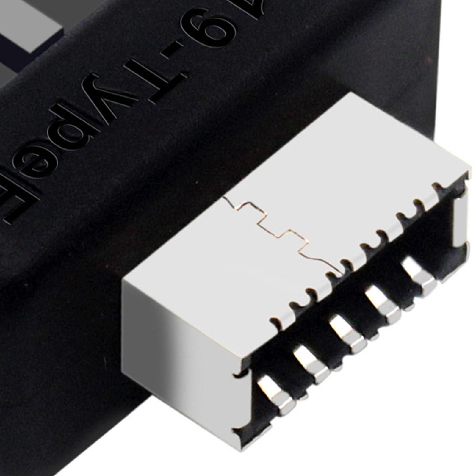 USB Front Panel Adapter, USB 3.1 Type E Key A to USB 3.0 20Pin Header Converter, Durable USB 3.1 3.2 Type -pin A Key Front Panel Adapter