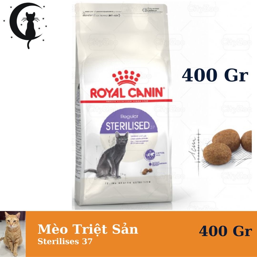 ROYAL CANIN STERILISED Hạt Mèo -Cho mèo Triệt Sản kiểm Soát Cân Nặng / Tiết Niệu 400Gr