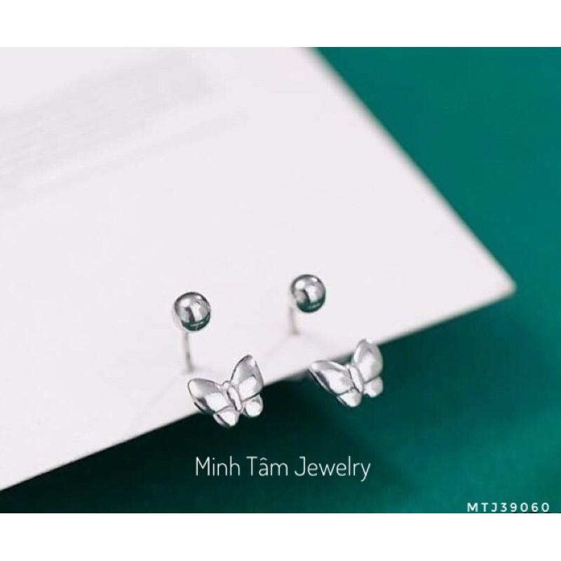 Khuyên tai bạc hồ điệp,Bông tai bạc 925 cánh bướm xinh đẹp-Minh Tâm Jewelry