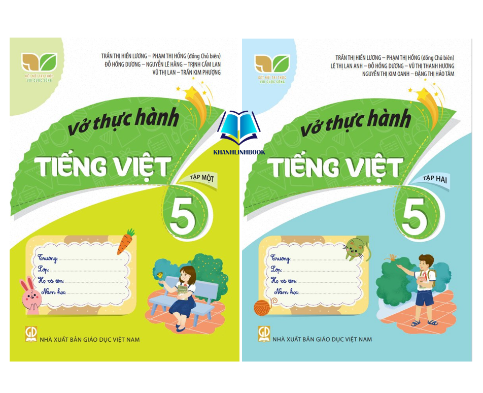 Sách - Combo Vở thực hành tiếng việt 5 - tập 1 + 2 (Kết Nối)