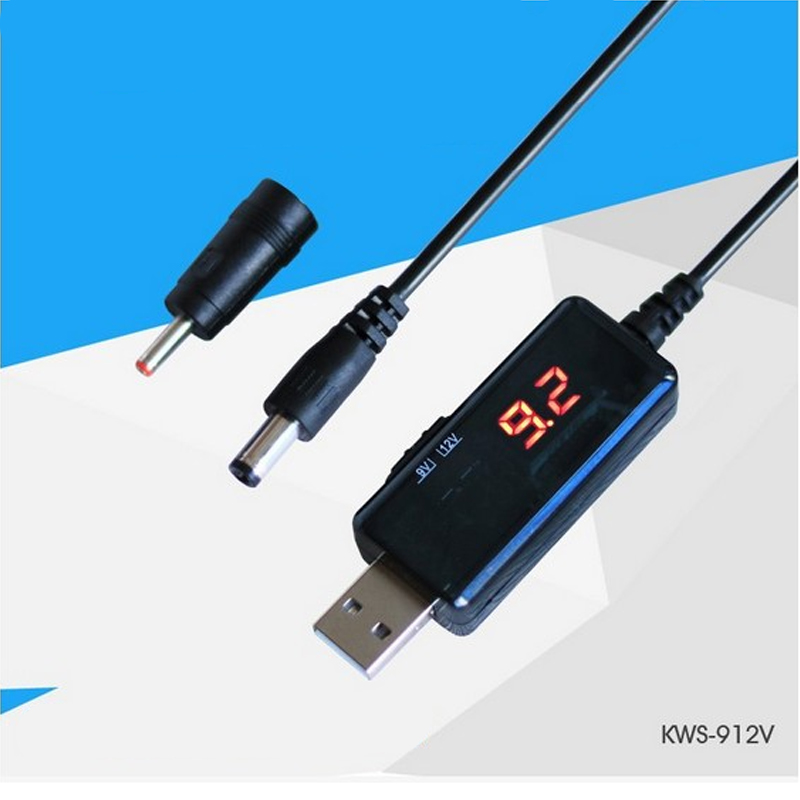 Cáp chuyển đổi điện áp từ cổng USB 5V sang 9V/12V