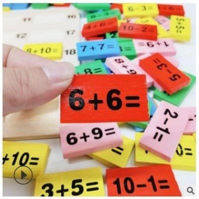 Domino 110 quân giúp bé học toán