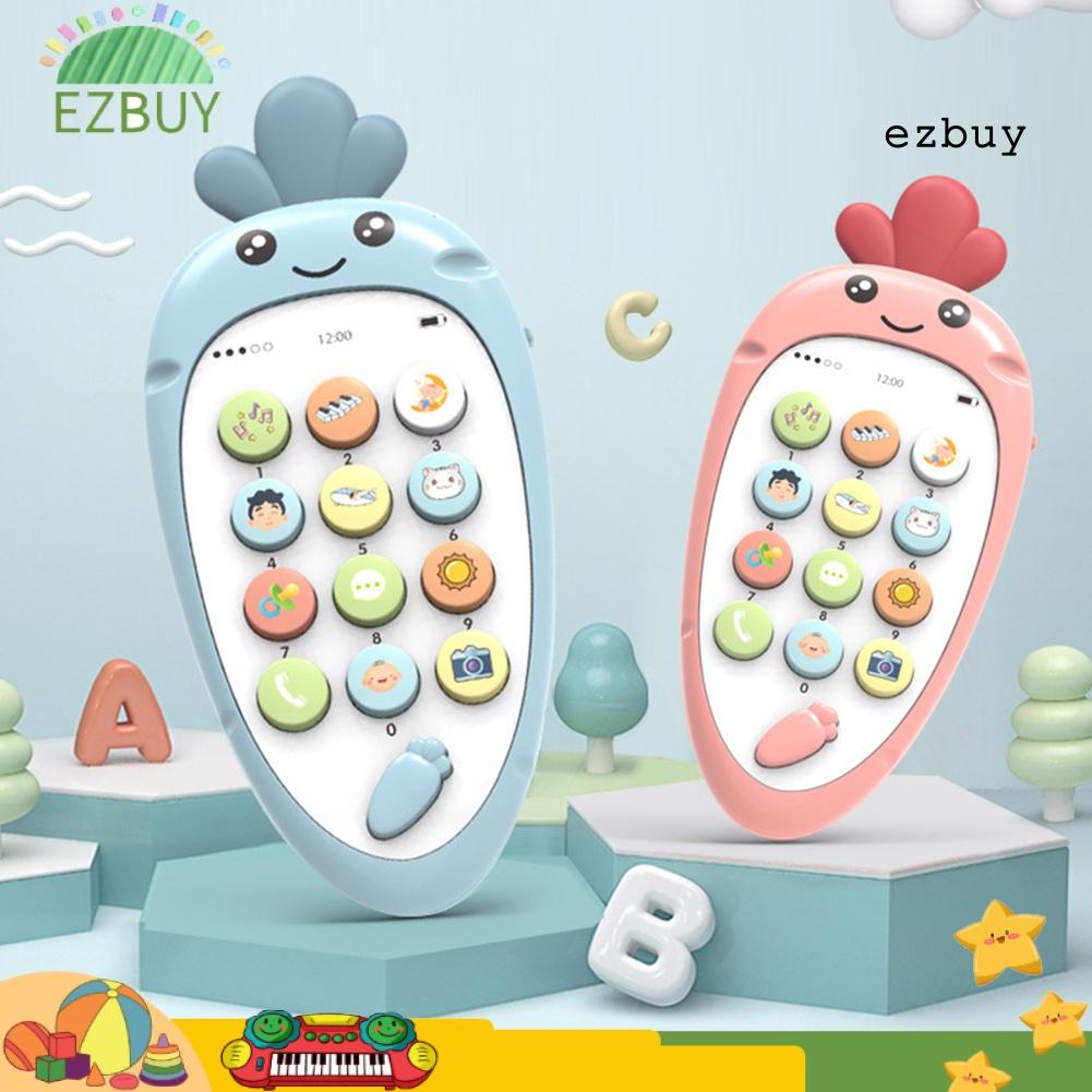 EY-Carrot Shape Simulation English Music Mobile Phone Baby Education Teething Toy