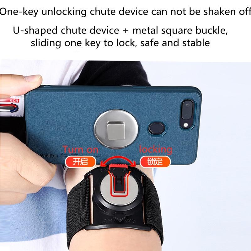Universal Bag for Sports Arm Band Wrist Cell Phone Holder Running Gym Armband Bag Fitness 360 Degress Rotating for Smartmobile